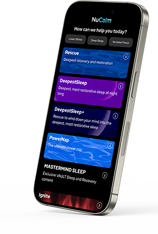 NuCalm App on Phone